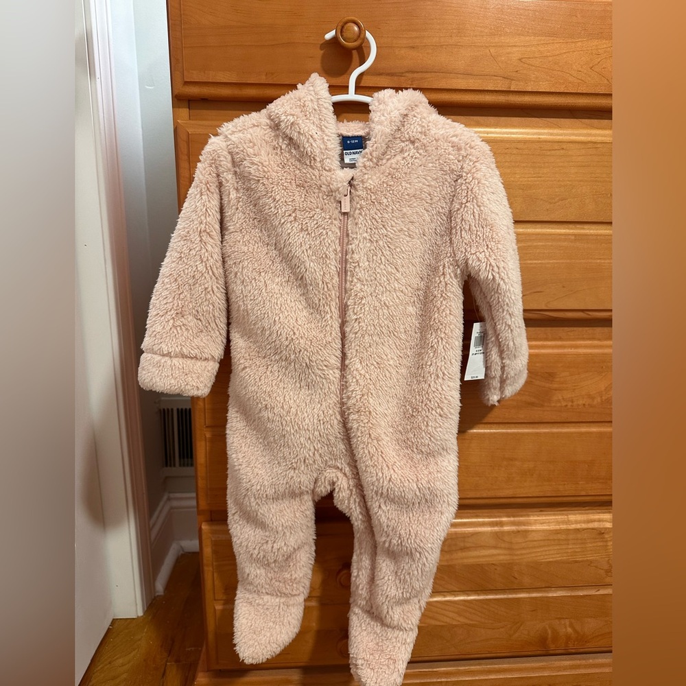 Old Navy Hooded Fleece Jumpsuit